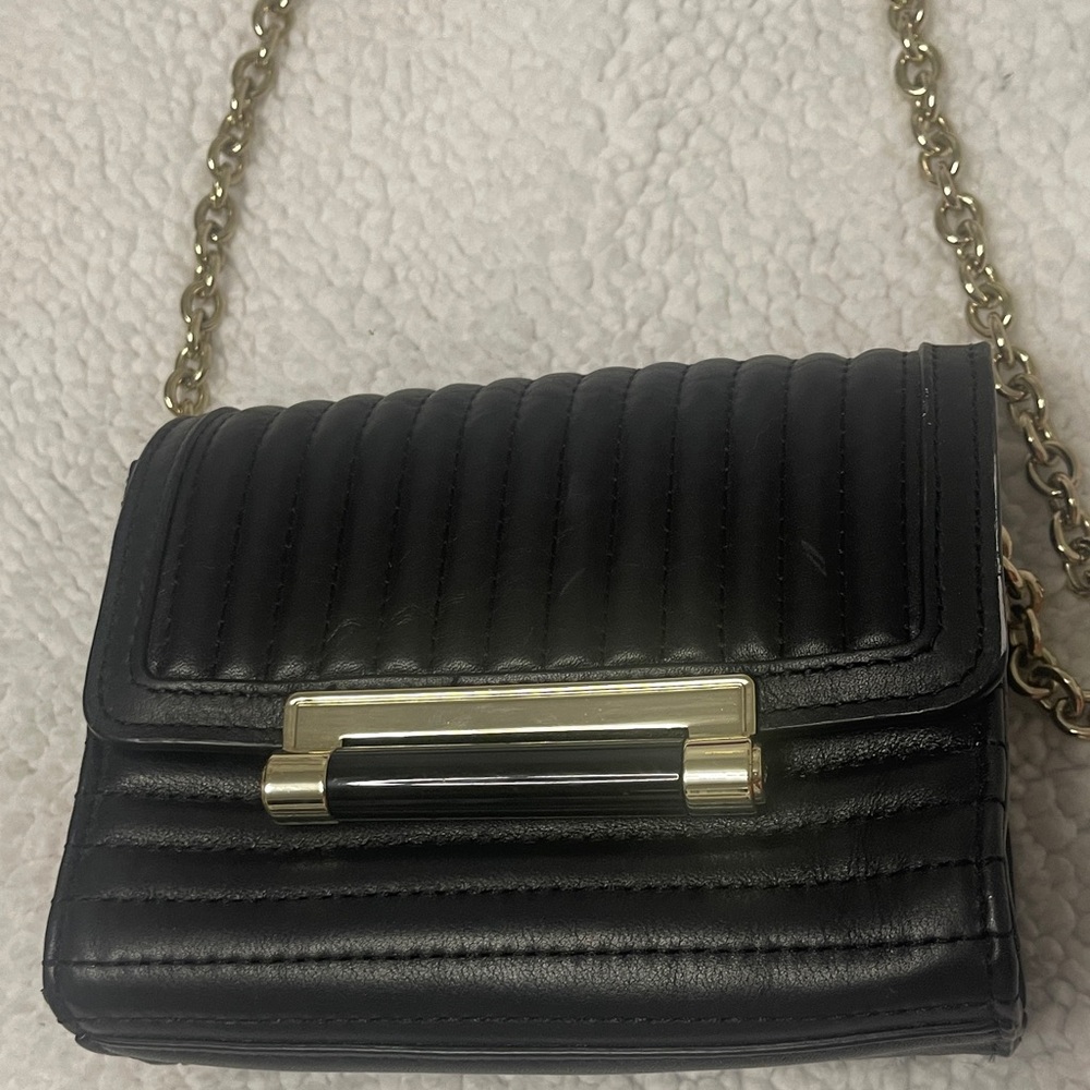 Diane Von Furstenberg Black Quilted Crossbody Bag